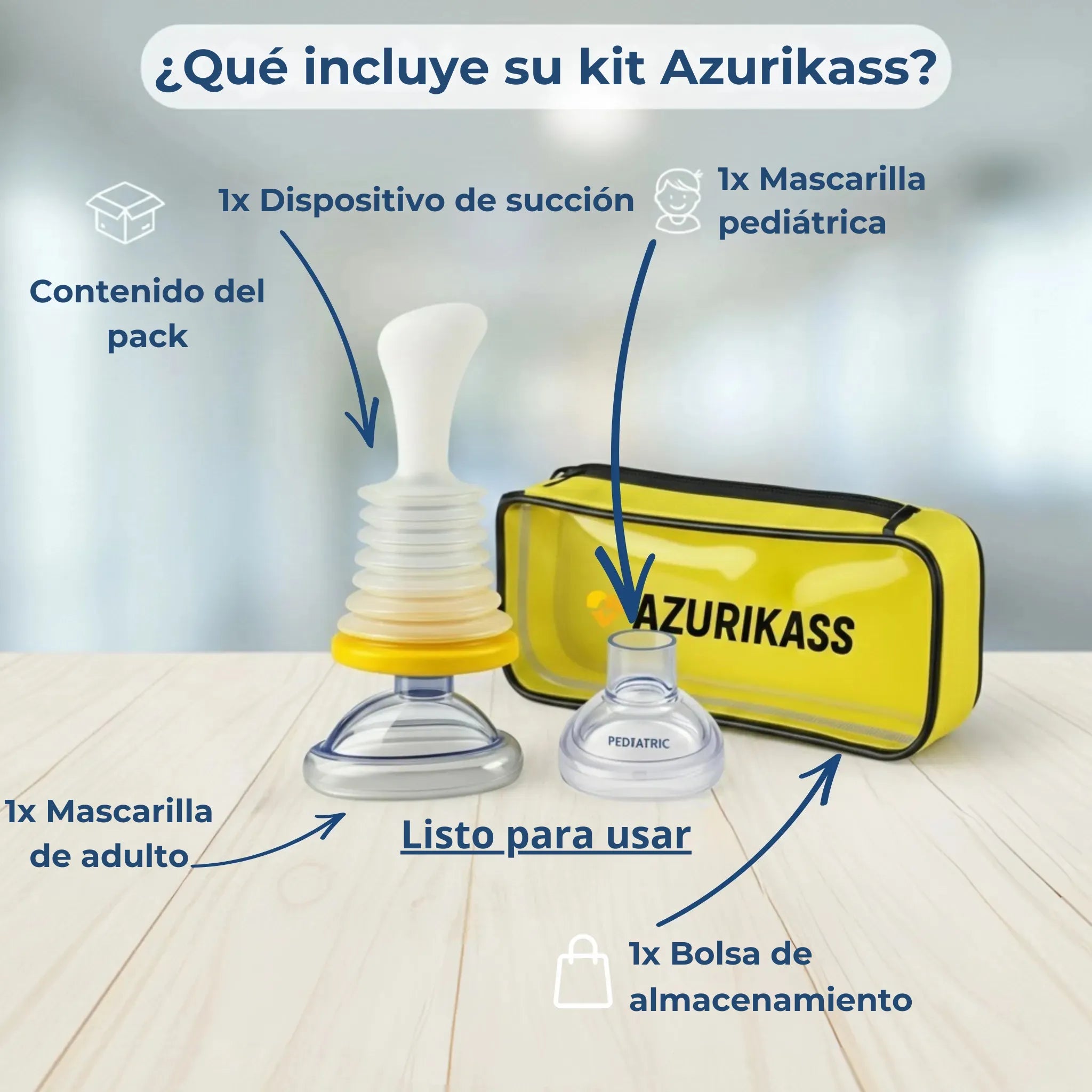 Kit Antiasfixia Familiar Azurikass