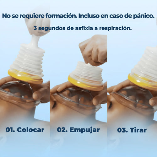 Azurikass™ dispositivo de rescate anti-asfixia.