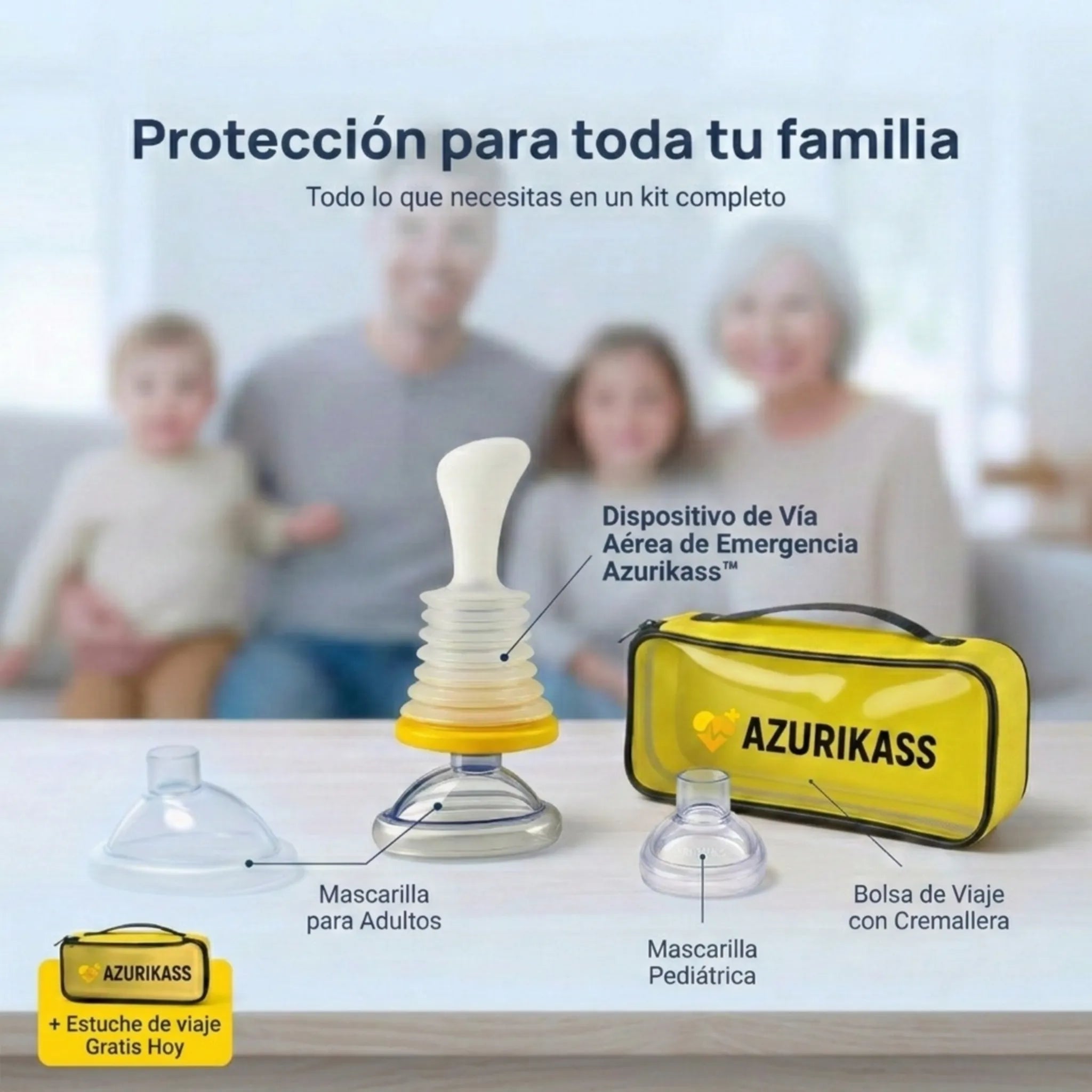 Azurikass™ dispositivo de rescate anti-asfixia.